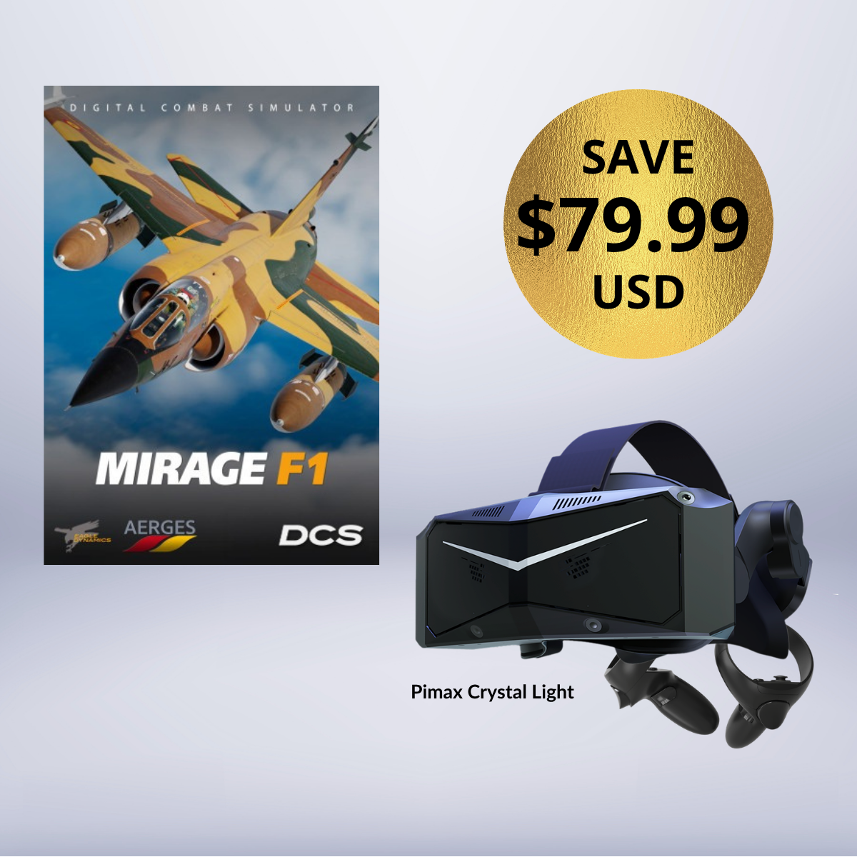 Pimax Crystal Light + paquete gratuito de complementos de vuelo