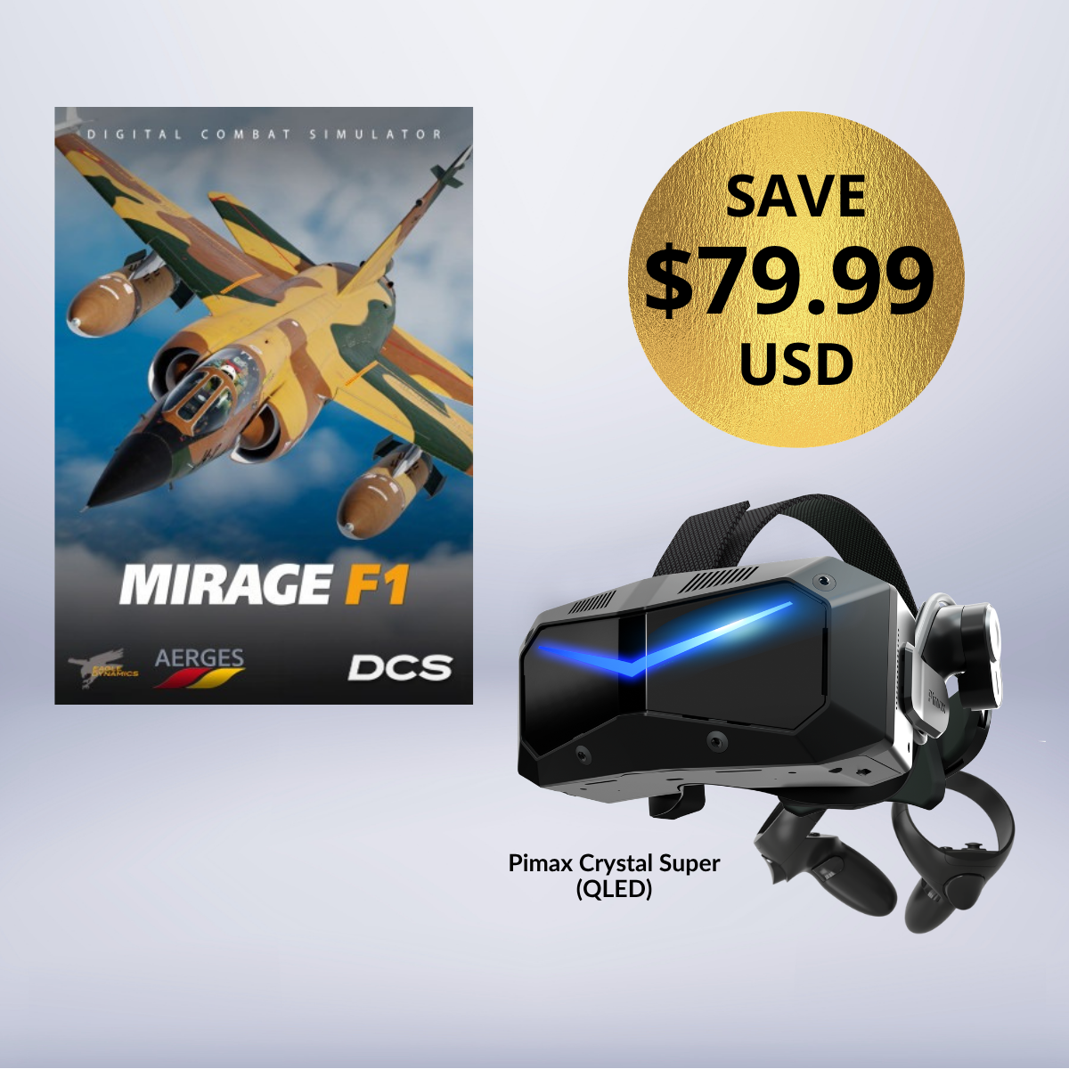 Pimax Crystal Super + paquete de complementos Mirage F1 gratis
